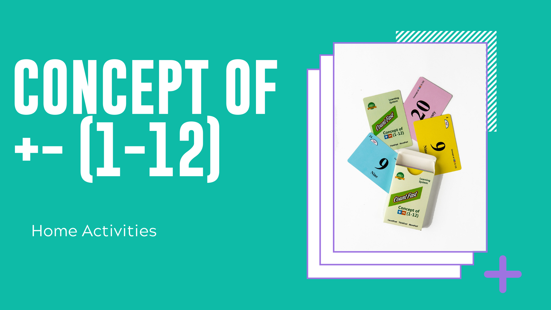 Concept of +- (1-12) Home Activities